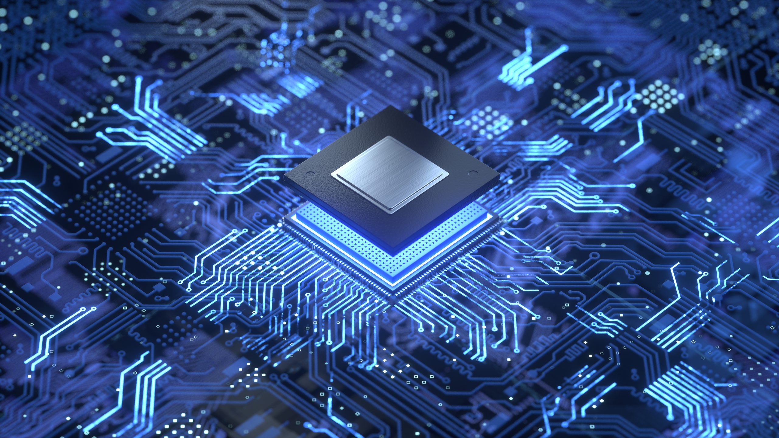 Semiconductor computer chip image