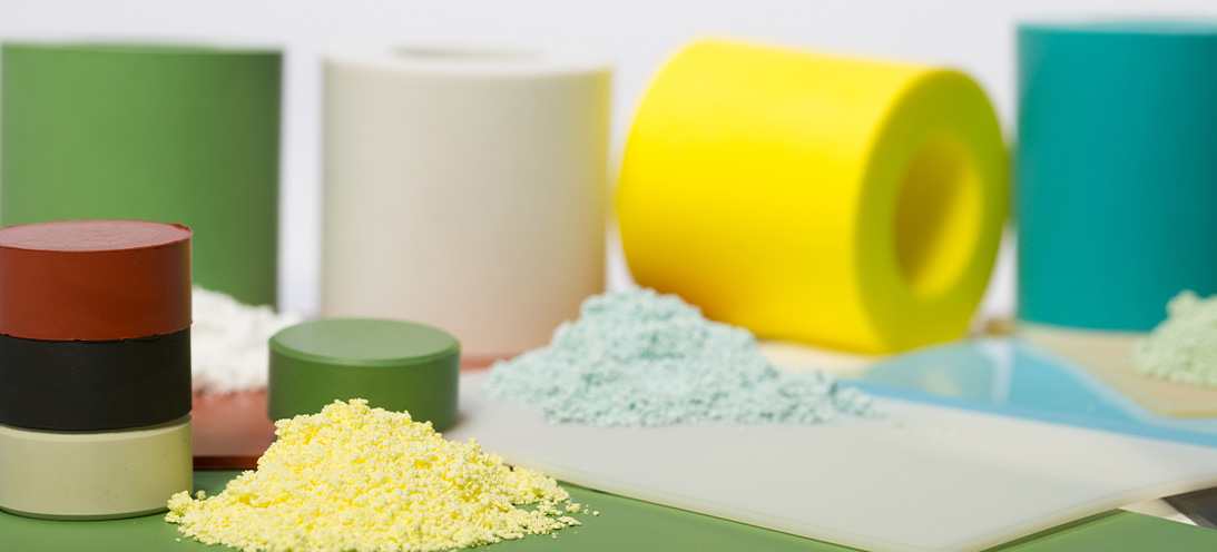 Image showing elastomers in raw, powder form.